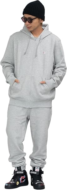 Amazon | [チャンピオン] セットアップ メンズ ジップアップ